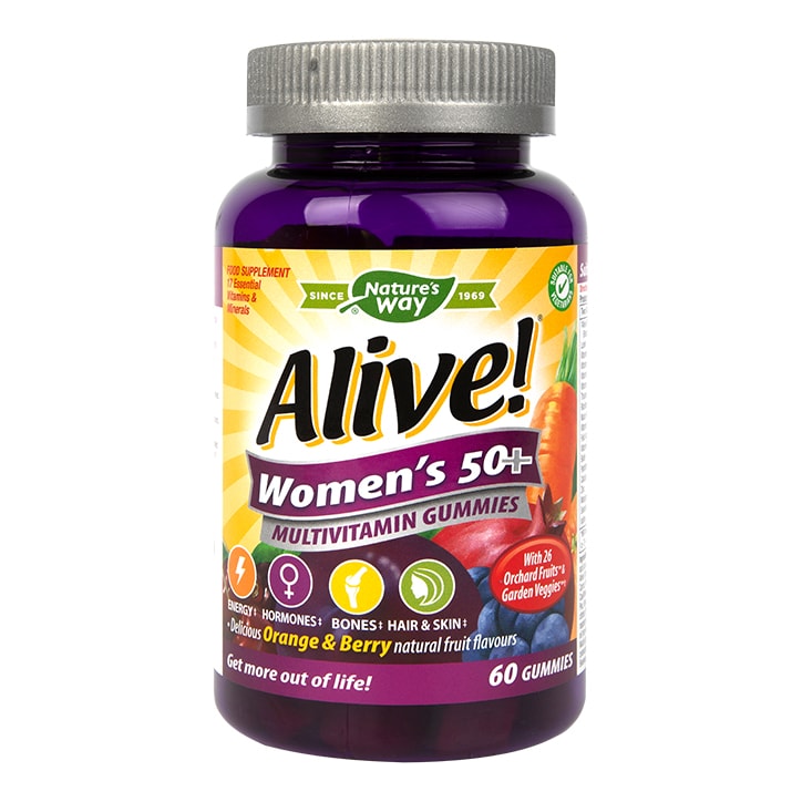 Nature's Way Alive! Womens 50+ Multivitamin 60 Gummies-1