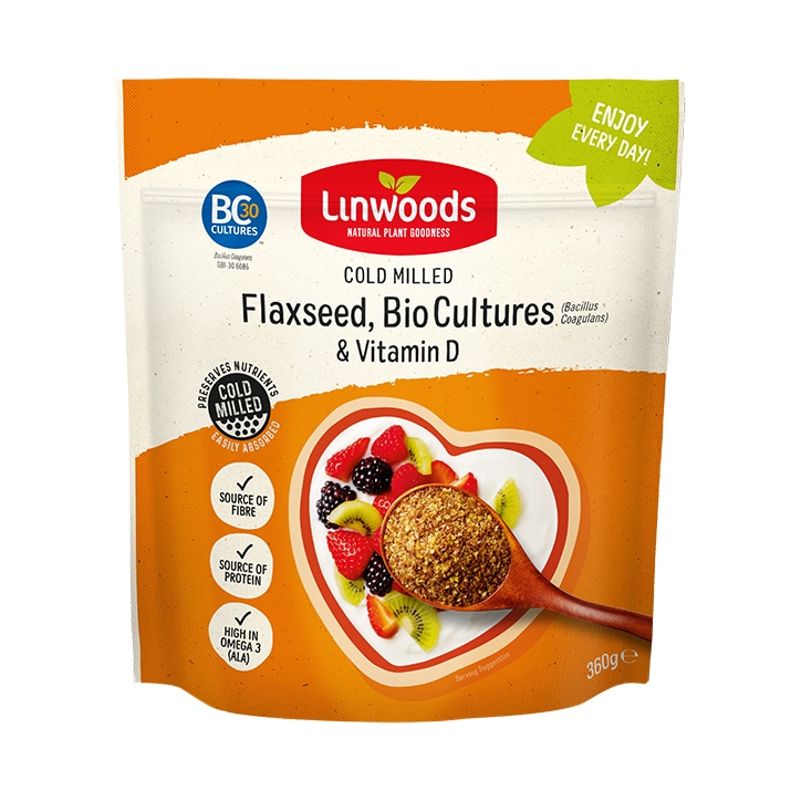 Linwoods Milled Flaxseed with Biocultures & Vitamin D 360g-1