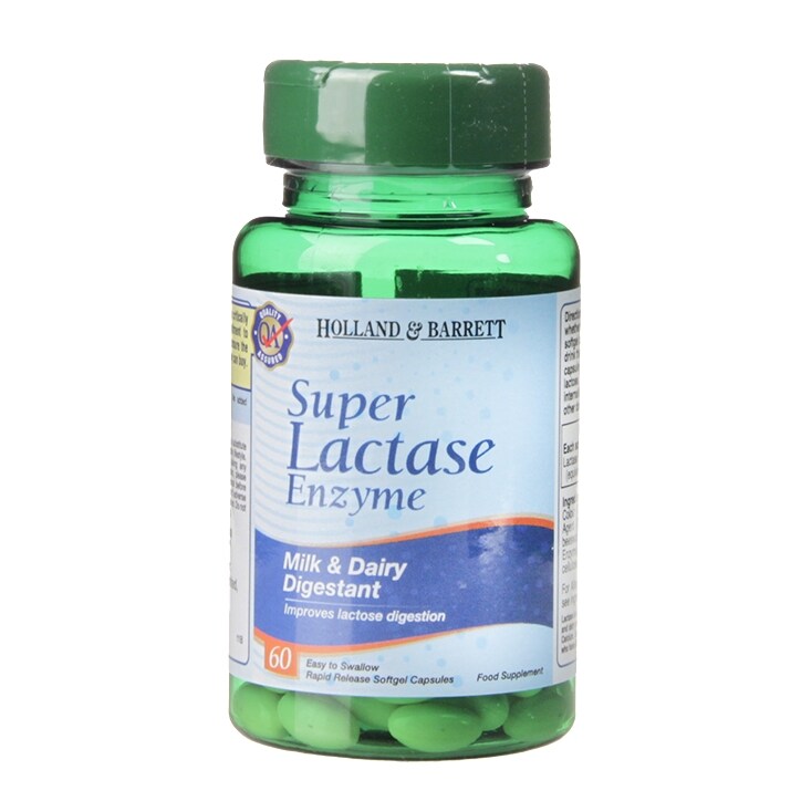 Holland & Barrett Super Lactase Enzyme 60 Capsules 125mg-1