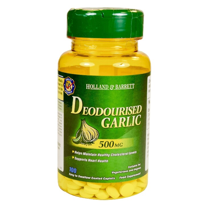 Holland & Barrett Deodourised Garlic 100 Tablets 500mg-1