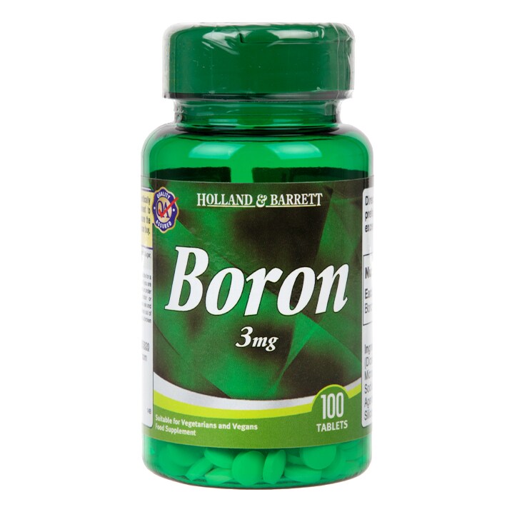 Holland & Barrett Boron 100 Tablets 3mg-1