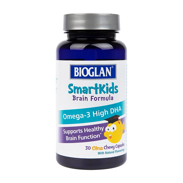 Bioglan SmartKids Brain Formula Omega-3 30 Chewable Capsules-1