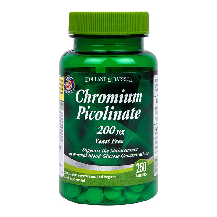 Holland & Barrett Chromium Picolinate 250 Tablets 200ug-1