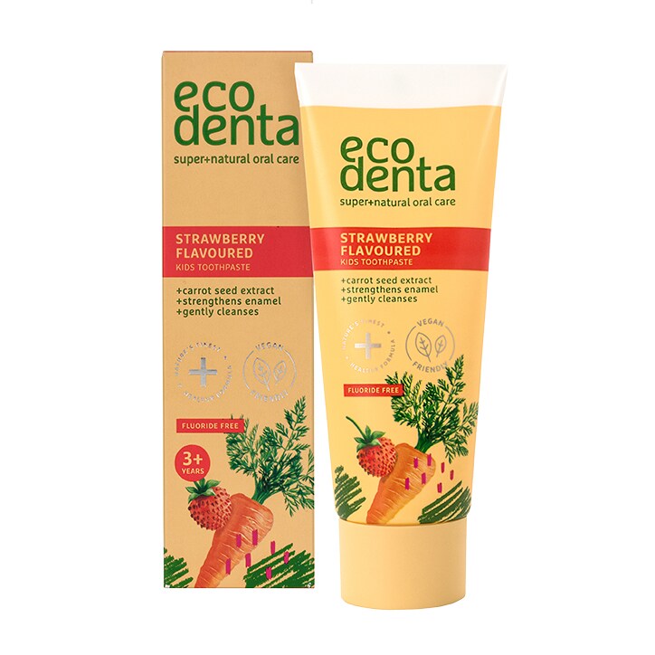 Ecodenta Strawberry Toothpaste for Children with Carrot Extract 75ml-1
