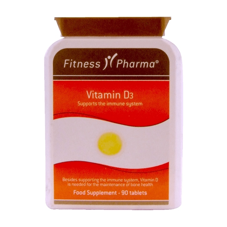 Fitness Pharma Vitamin D3 90 Tablets-1