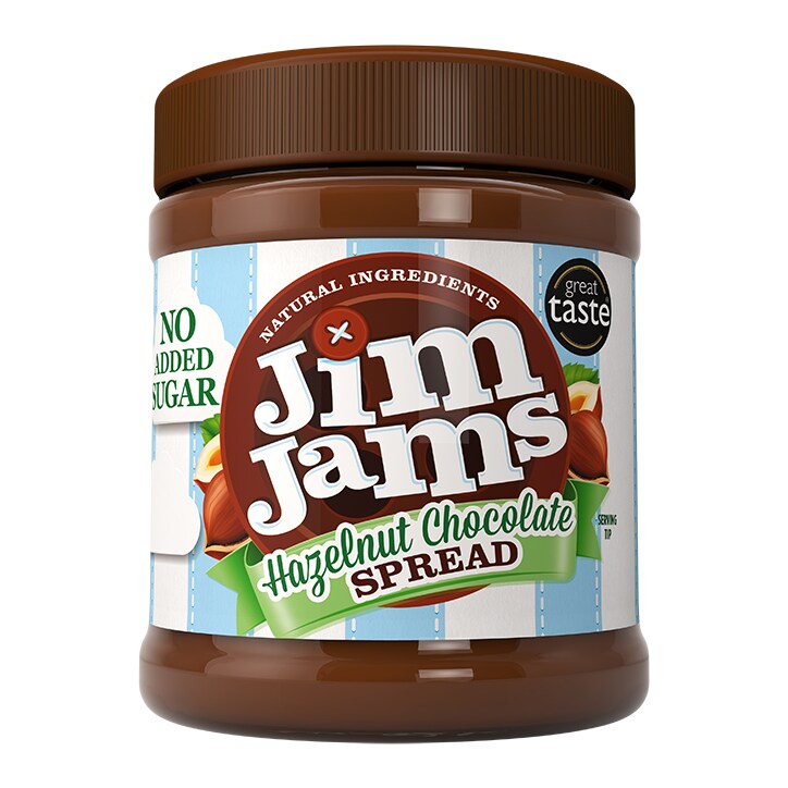Jim Jams 83% Less Sugar Hazelnut Chocolate Spread 350g-1