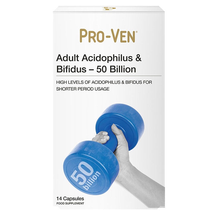 Pro-Ven Adult Acidophilus & Bifidus 50 Billion 14 Capsules-1