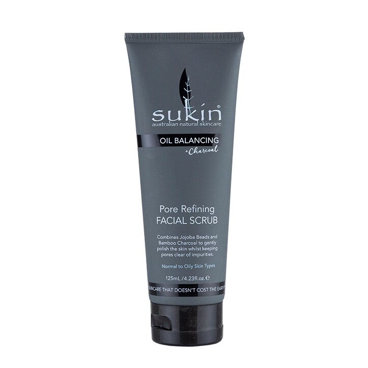 Sukin Oil Balancing + Charcoal Pore Refining Facial Scrub 125ml-1
