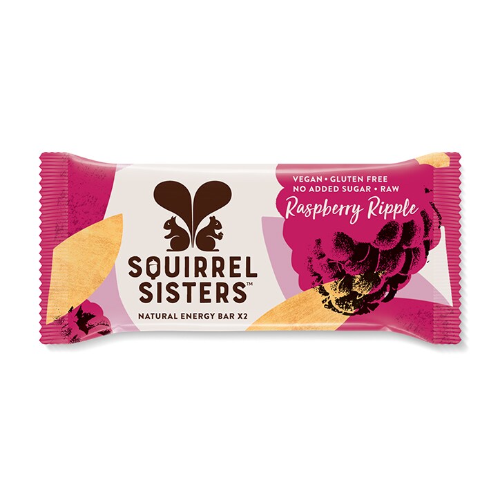 Squirrel Sisters Raspberry Ripple Raw Energy Bar 40g-1