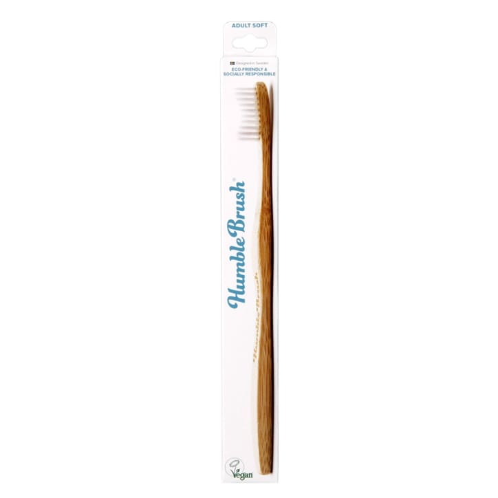 Humble Brush Adults Soft Bristle Toothbrush White-1