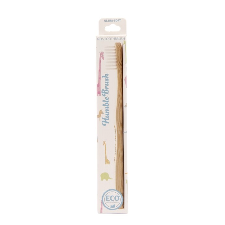 Humble Brush Kids Ultra Soft Bristle Toothbrush White-1