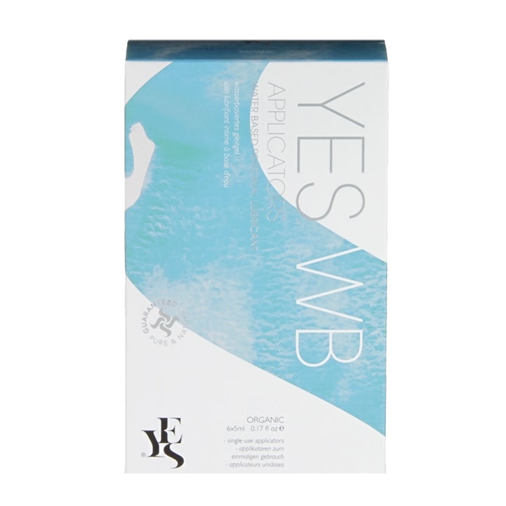 YES WB Water Based Natural Lubricant Applicators 6x5ml-1