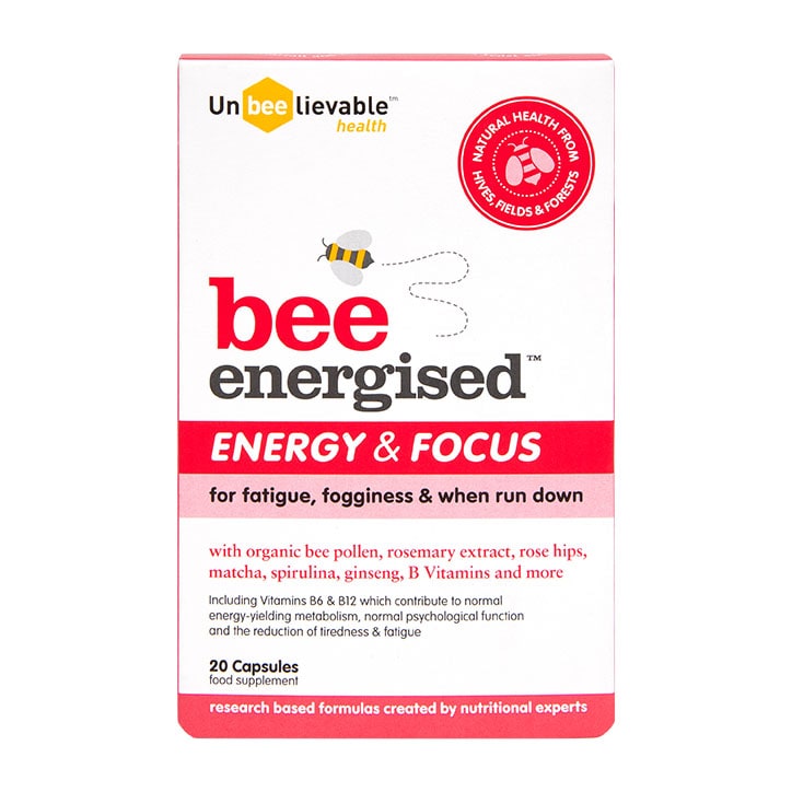 Unbeelievable Health Bee Energised Energy and Focus 20 Capsules-1