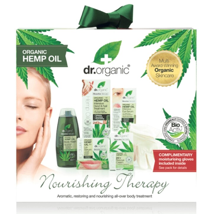 Dr Organic Nourishing Therapy Organic Hemp Oil Gift Set-1