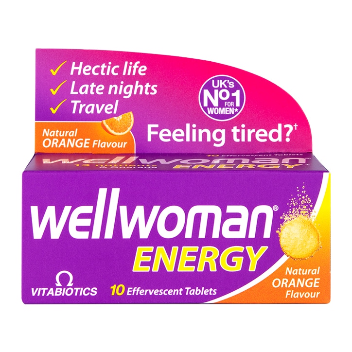Vitabiotics Wellwoman Energy Orange 10 Effervescent Tablets-1