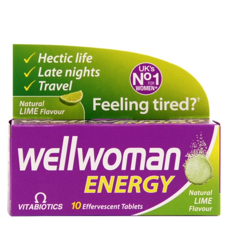 Vitabiotics Wellwoman Energy Lime 10 Effervescent Tablets-1