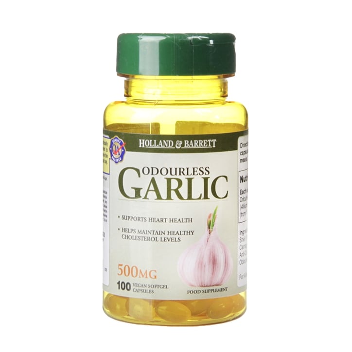 Holland & Barrett Odour Controlled Garlic 100 Capsules 500mg-1