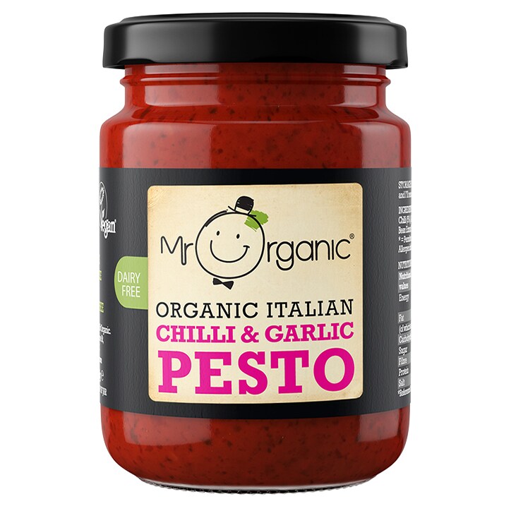 Mr Organic Italian Chilli & Garlic Pesto 130g-1