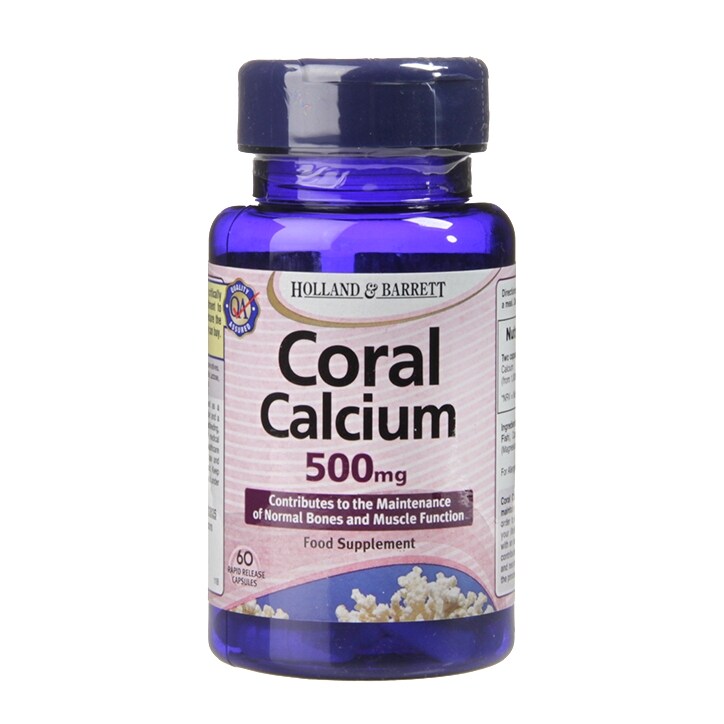 Holland & Barrett Coral Calcium 60 Capsules 500mg-1