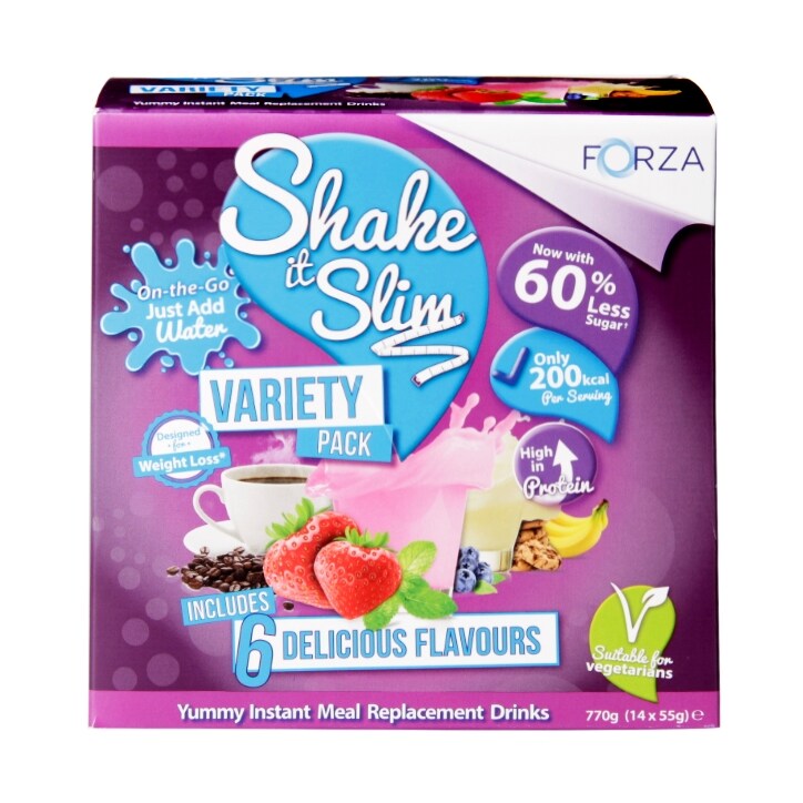 Forza Meal Replacement Drinks Variety Pack 7 Day Supply 14 x 55g Sachets-1