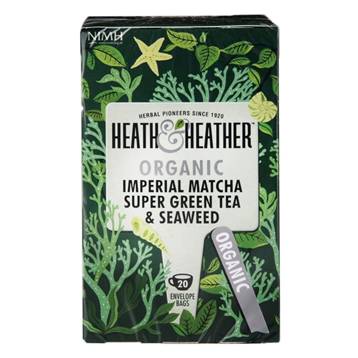 Heath & Heather Organic Super Green Tea Matcha & Seaweed 20 Tea Bags-1