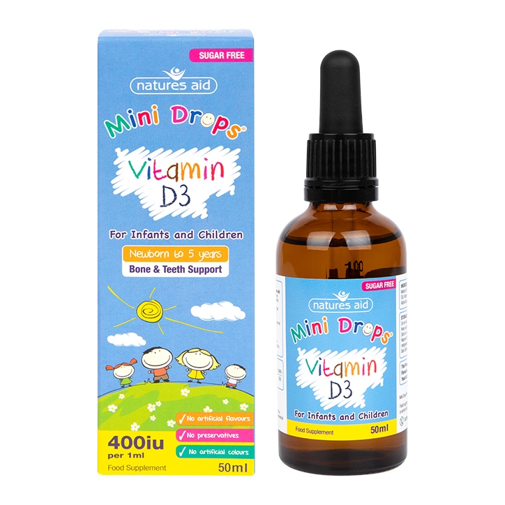 Natures Aid Vitamin D3 Drops for Children 50ml-1