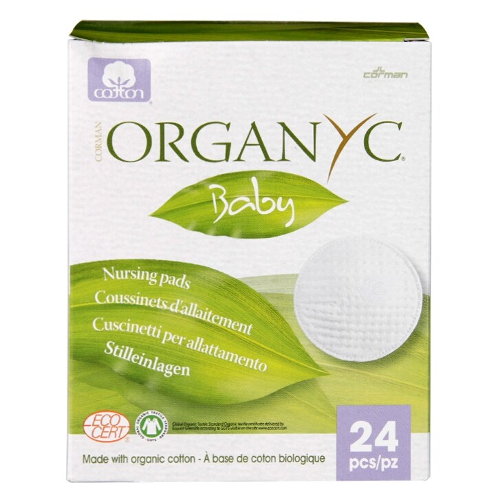 Organyc Baby 24 Organic Cotton Nursing Breast Pads-1