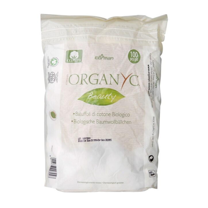 Organyc Beauty 100 Organic Cotton Balls-1
