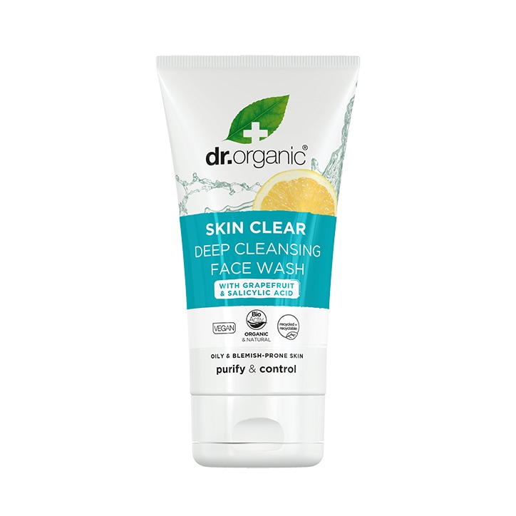 Dr Organic Skin Clear Deep Cleansing Face Wash 125ml-1