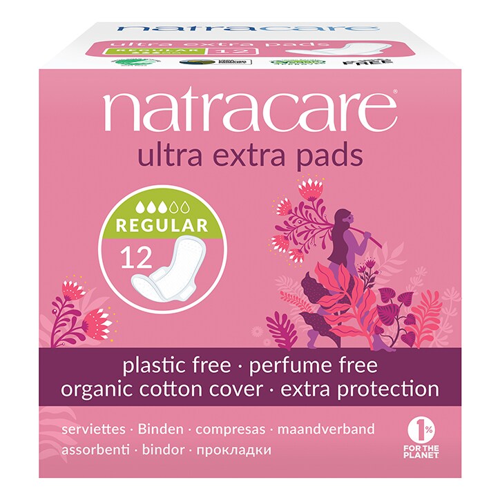 Natracare Natural Organic Ultra Extra Pads with Wings 12 Normal-1