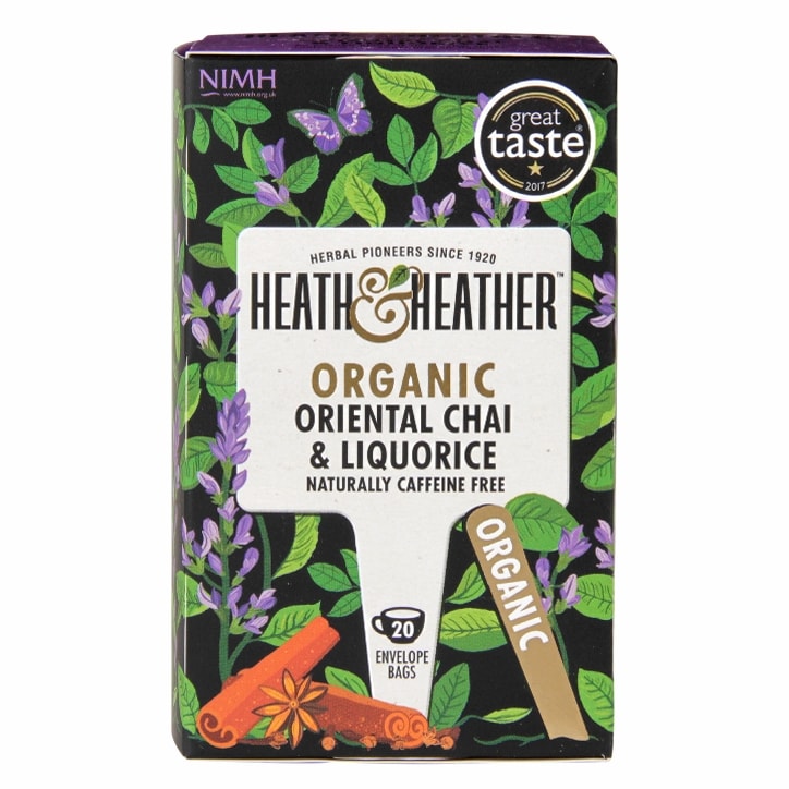 Heath & Heather Organic Oriental Chai & Liquorice 20 Tea Bags-1