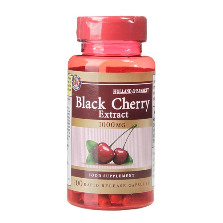 Holland & Barrett Black Cherry Extract 100 Capsules 1000mg-1