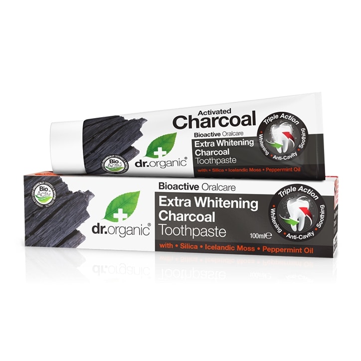 Dr Organic Charcoal Toothpaste 100ml-1