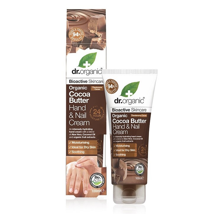 Dr Organic Cocoa Butter Hand & Nail Cream 100ml-1