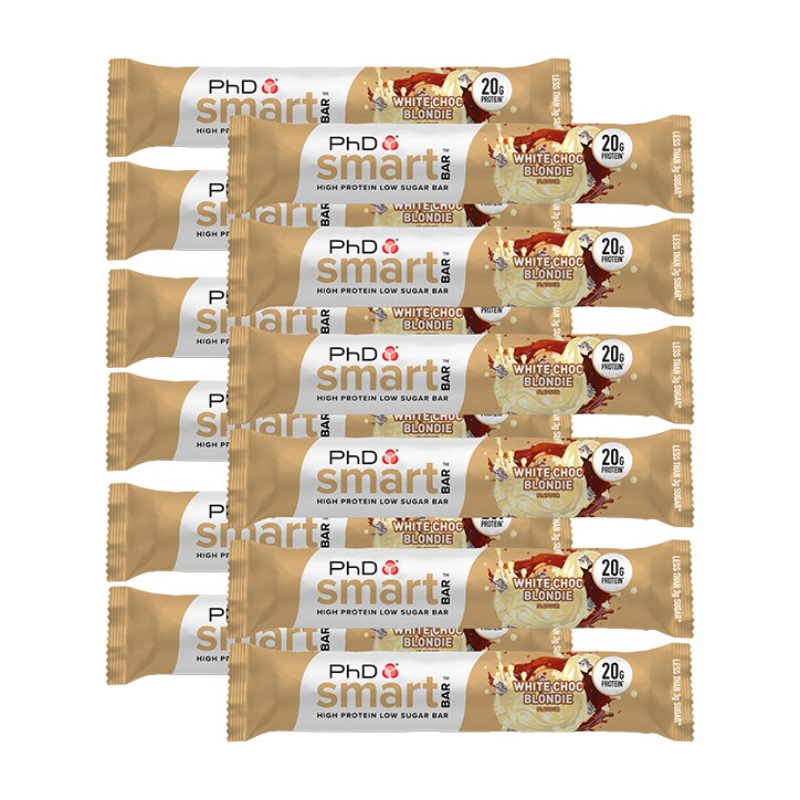 PhD Smart Bar White Chocolate Blondie 12x 64g-1