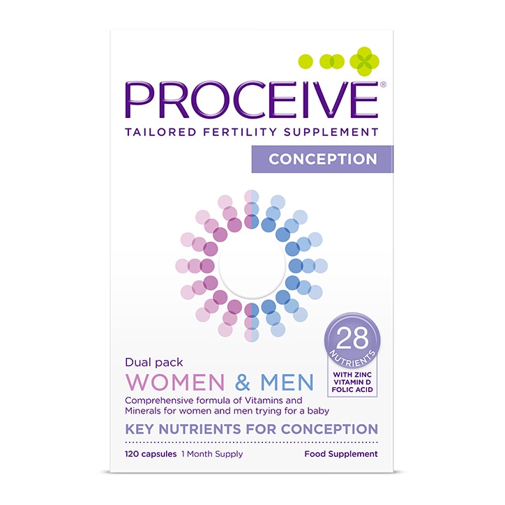 Proceive Women & Men Dual Pack Advanced Fertility Supplement 120 Capsules-1