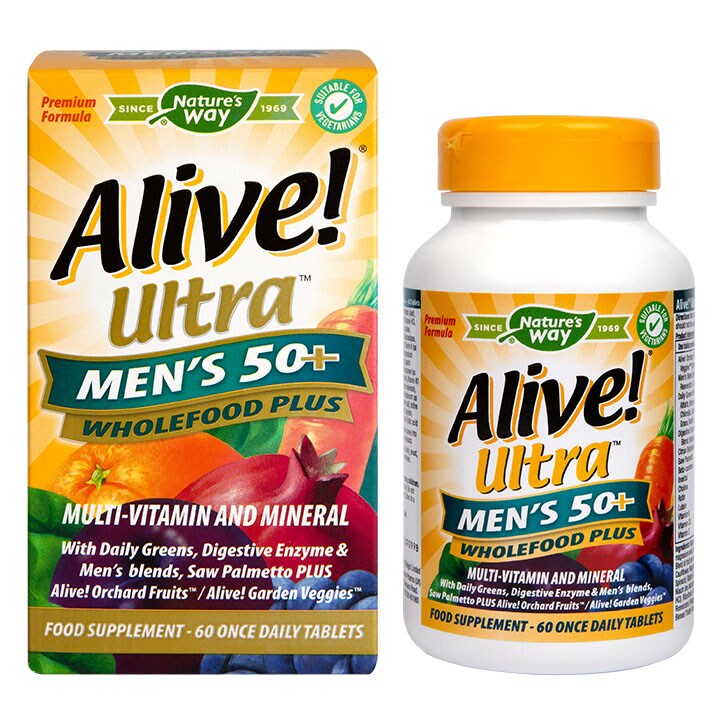 Nature's Way Alive! Men’s 50+ Ultra Multi Vitamins 60 Tablets-1