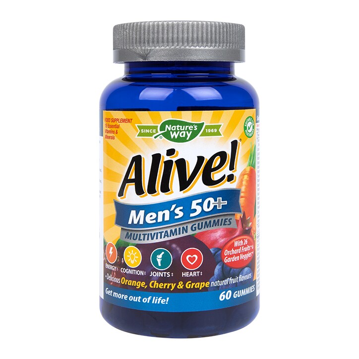 Nature's Way Alive! Men’s Ultra 50+ Multi Vitamin & Mineral 60 Gummies-1