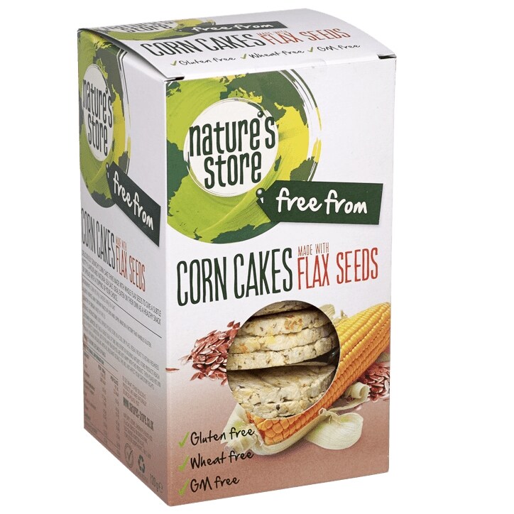 Natures Store Flax Seed Corn Cakes-1