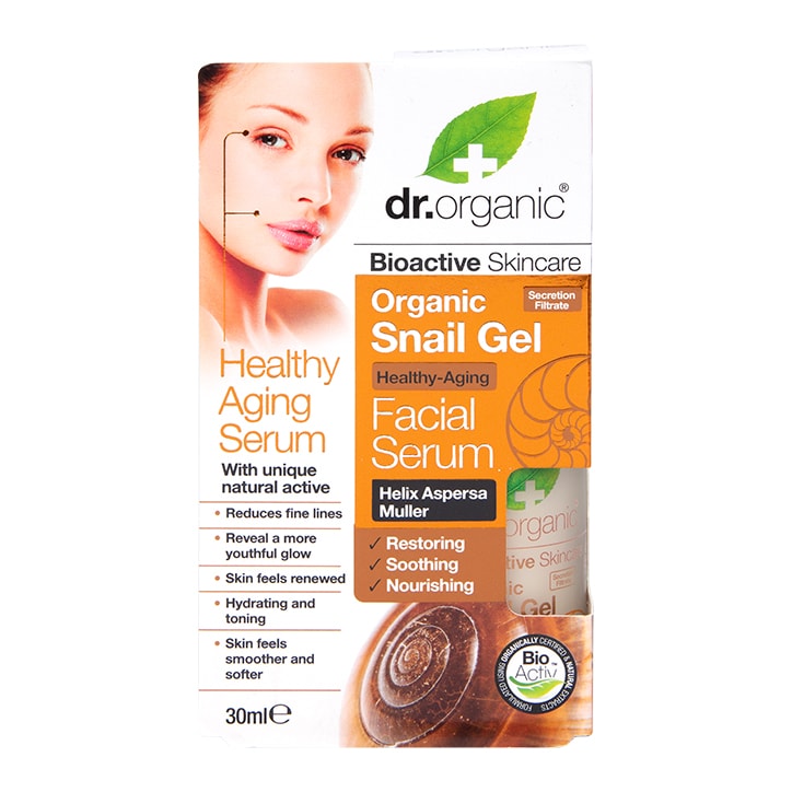 Dr Organic Healthy Ageing Snail Gel Facial Serum 30ml-1