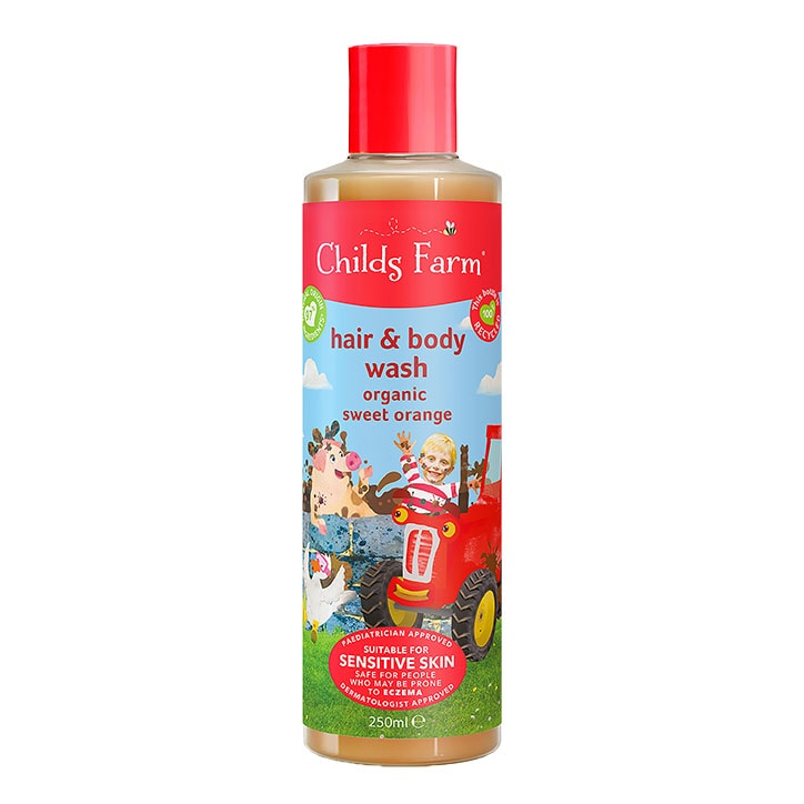 Childs Farm Bubble Hair & Body Wash - Organic Sweet Orange 250ml-1
