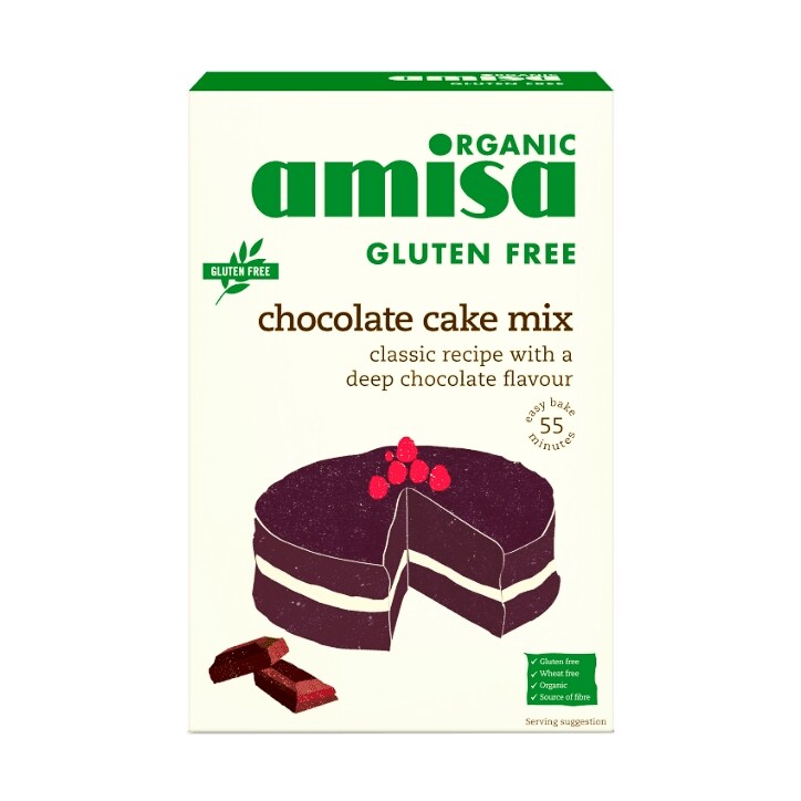 Amisa Organic Gluten Free Chocolate CakeMix 400g-1