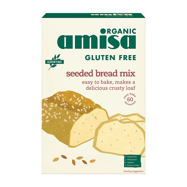 AmisaGluten Free SeededOrganic Bread Mix 500g-1