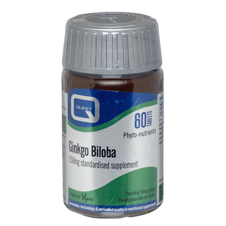 Quest Vitamins Ginkgo Biloba 60 Tablets 150mg-1