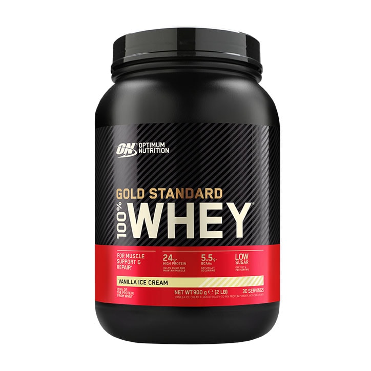 Optimum Nutrition Gold Standard 100% Whey Protein Vanilla Ice Cream 900g-1