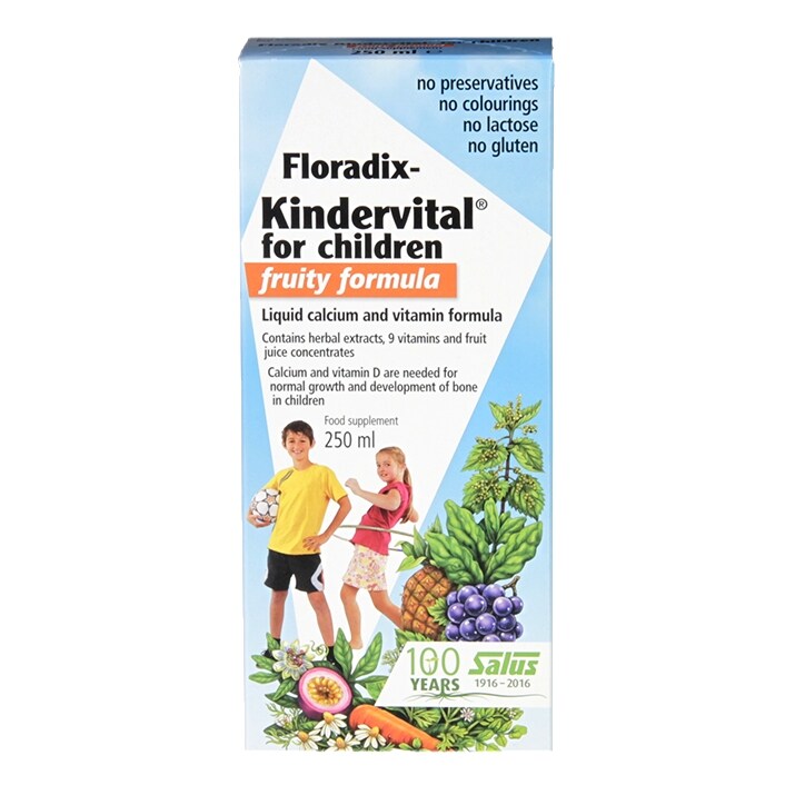 Floradix Kindervital Fruity Multivitamin Formula 250ml-1
