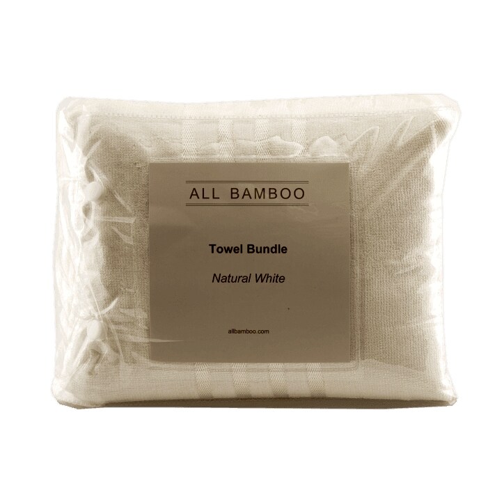 All Bamboo Towel Bundle Natural White-1