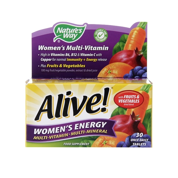Nature's Way Alive! Women's Energy Multi-Vitamin 30 Tablets-1