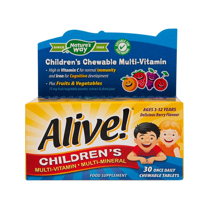 Nature's Way Alive! Children's Chewable Multi-Vitamin 30 Tablets-1