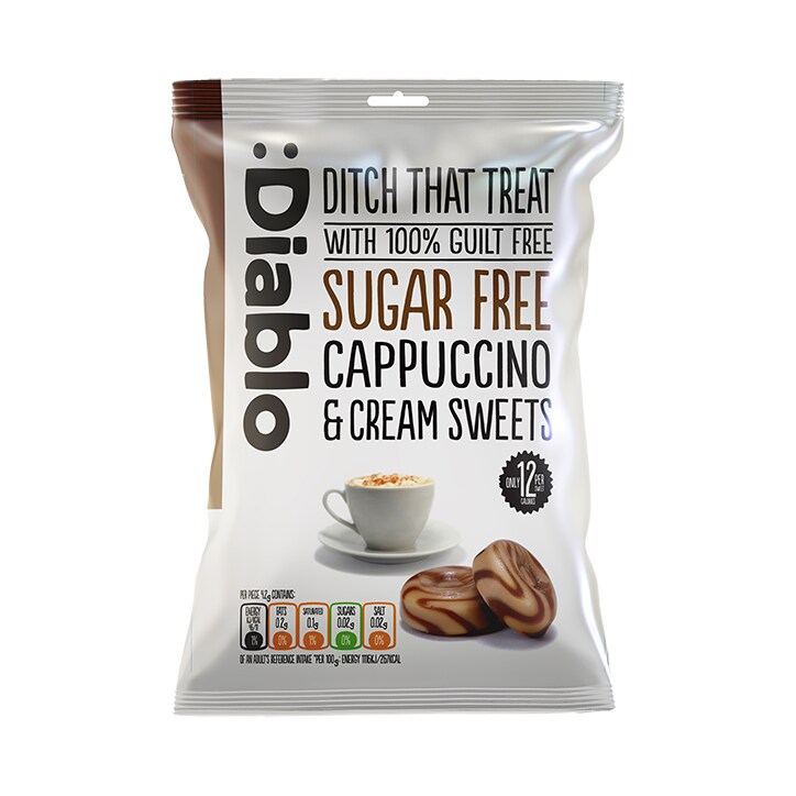 Diablo Sugar Free Cappuccino & Cream Sweets 75g-1